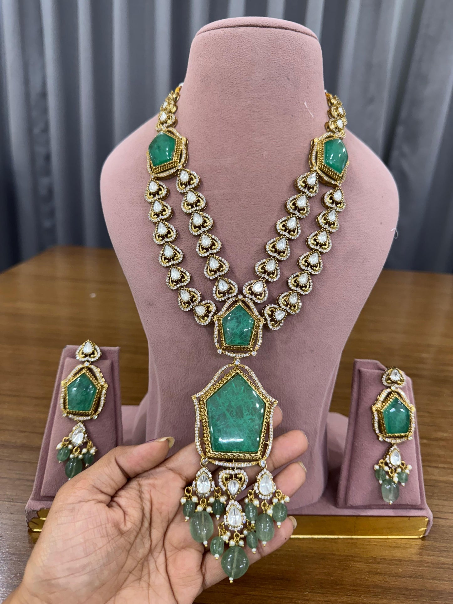 Doublet Stone Necklace Set